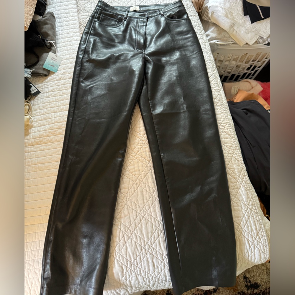 Wilfred Black Straight Leg Pants